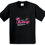 Marriage Material Pink Usa T Shirt