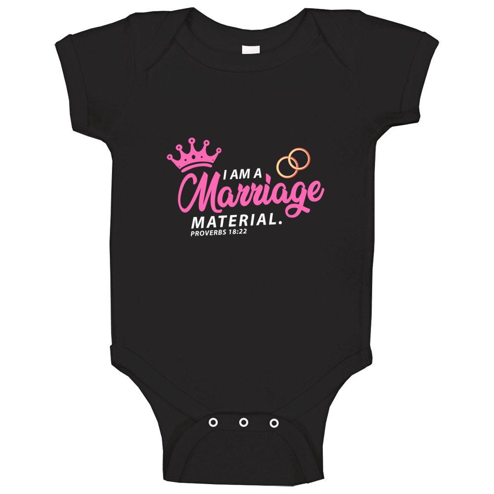 Marriage Material Pink Usa Baby One Piece