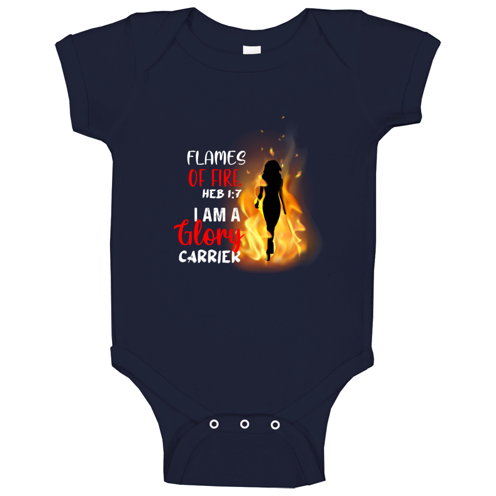 Flames Of Fire Usa Baby One Piece