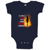 Flames Of Fire Usa Baby One Piece