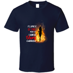 Flames Of Fire Usa T Shirt