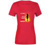 Flames Of Fire For Women Usa Ladies T Shirt