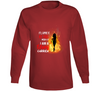 Flames Of Fire For Women Usa Long Sleeve T Shirt