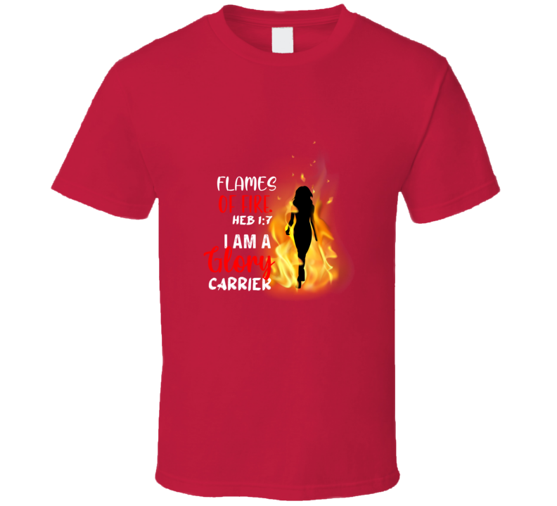 Flames Of Fire For Women Usa T Shirt