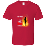 Flames Of Fire For Women Usa T Shirt