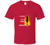 Flames Of Fire For Women Usa T Shirt