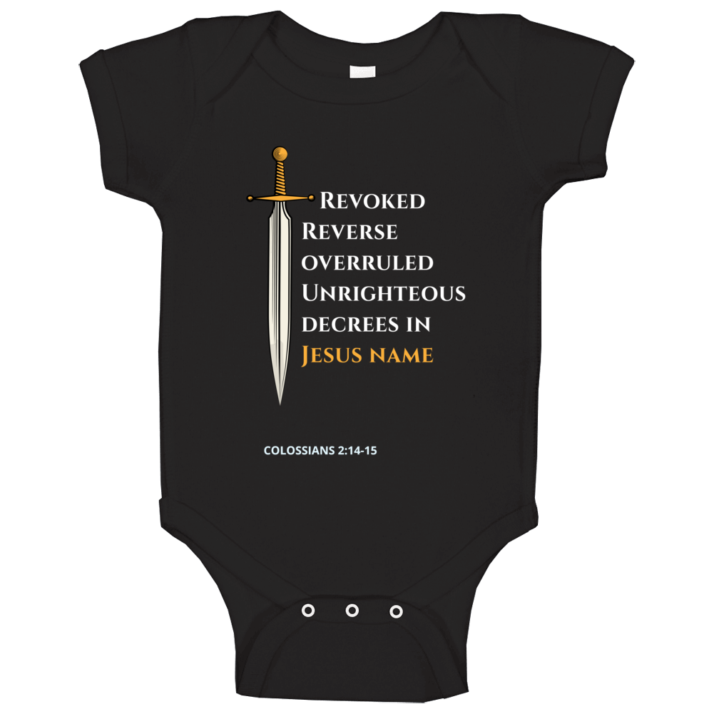 Revoke Unrighteous Decree Ladies Usa &amp; Europe Baby One Piece