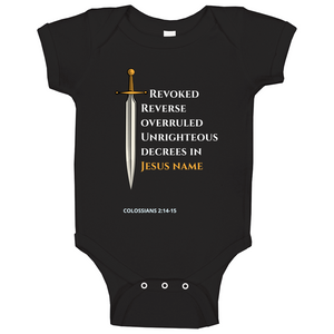 Revoke Unrighteous Decree Ladies Usa &amp; Europe Baby One Piece