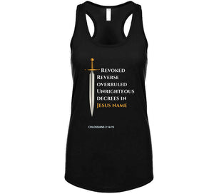 Revoke Unrighteous Decree Ladies Usa &amp; Europe T Shirt