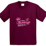 Marriage Material Pink Usa T Shirt