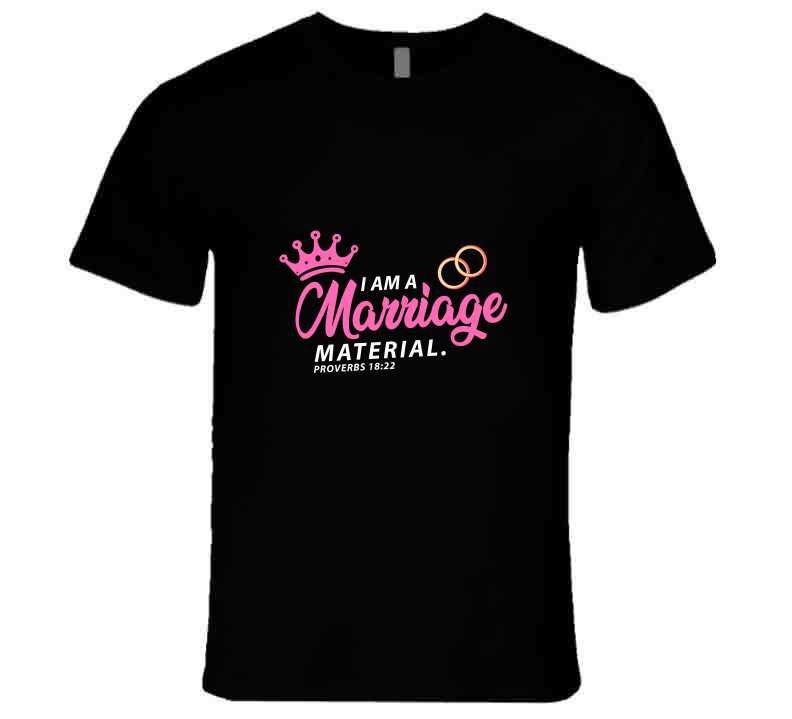 Marriage Material Pink Usa Long Sleeve T Shirt