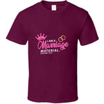 Marriage Material Pink Usa T Shirt