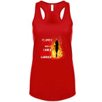 Flames Of Fire For Women Usa T Shirt