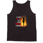 Flames Of Fire Ladies T Shirt Usa