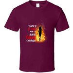 Flames Of Fire Ladies T Shirt Usa