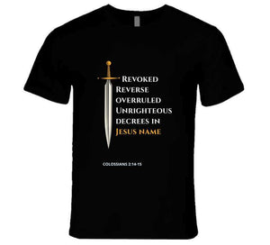 Revoke Unrighteous Decree Ladies Usa &amp; Europe T Shirt