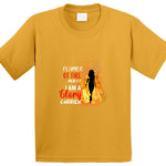 Flames Of Fire Ladies T Shirt Usa