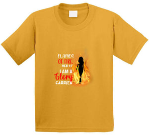 Flames Of Fire Ladies T Shirt Usa