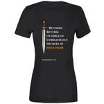 Revoke Unrighteous Decree Ladies Usa &amp; Europe T Shirt