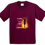 Flames Of Fire Ladies T Shirt Usa