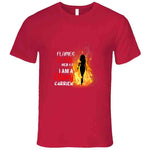 Flames Of Fire For Women Usa T Shirt