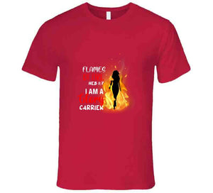 Flames Of Fire For Women Usa T Shirt