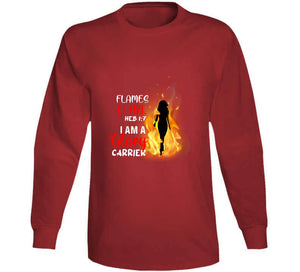 Flames Of Fire For Women Usa T Shirt