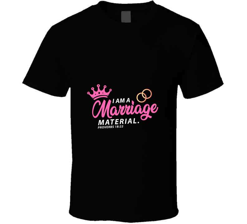 Marriage Material Pink Usa T Shirt