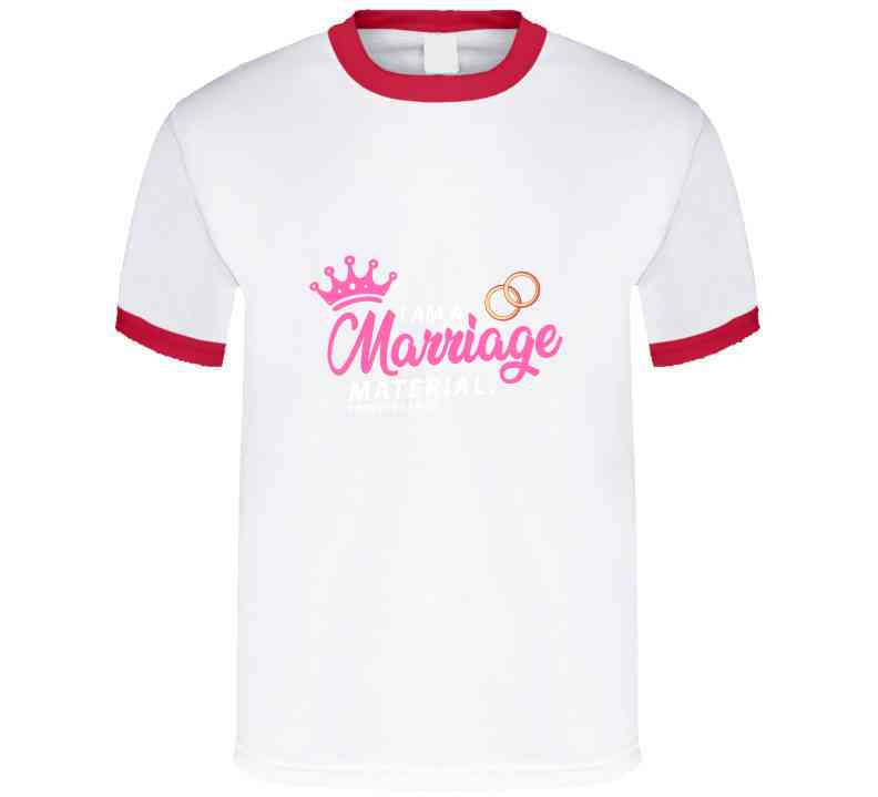 Marriage Material Pink Usa Long Sleeve T Shirt