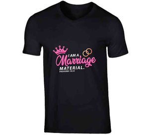 Marriage Material Pink Usa T Shirt