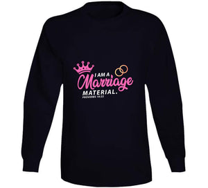 Marriage Material Pink Usa T Shirt