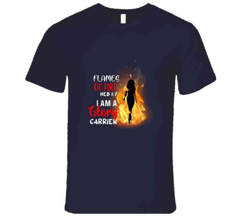 Flames Of Fire Usa T Shirt