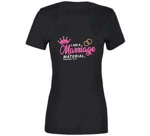 Marriage Material Pink Usa T Shirt