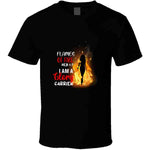 Flames Of Fire Ladies T Shirt Usa