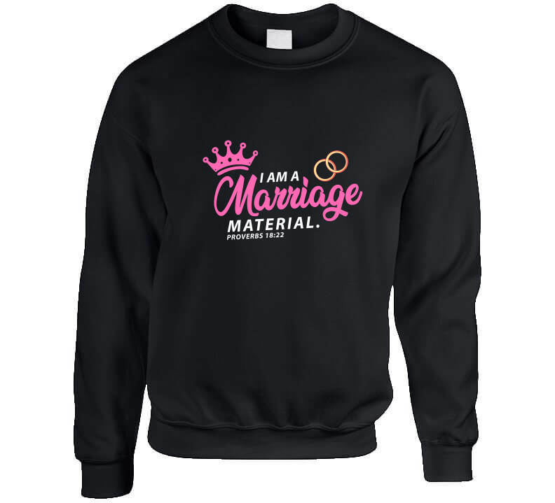 Marriage Material Pink Usa Long Sleeve T Shirt