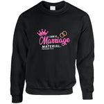 Marriage Material Pink Usa Long Sleeve T Shirt