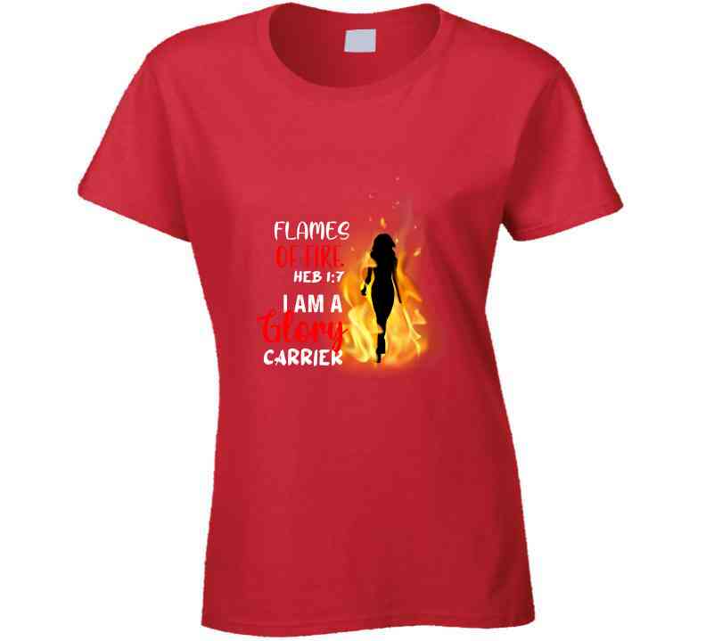 Flames Of Fire For Women Usa T Shirt