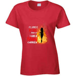 Flames Of Fire For Women Usa T Shirt