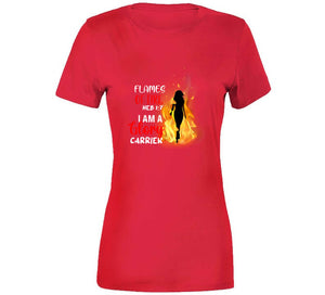 Flames Of Fire For Women Usa T Shirt