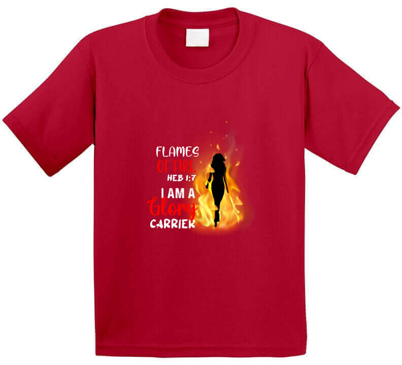 Flames Of Fire For Women Usa T Shirt