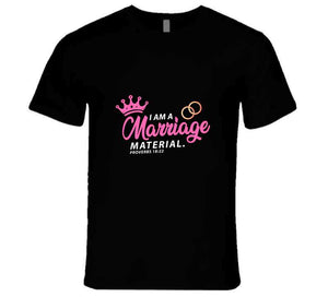 Marriage Material Pink Usa T Shirt