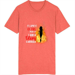 Flames Of Fire Ladies T Shirt Usa