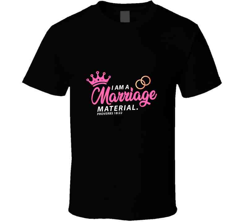 Marriage Material Pink Usa Long Sleeve T Shirt