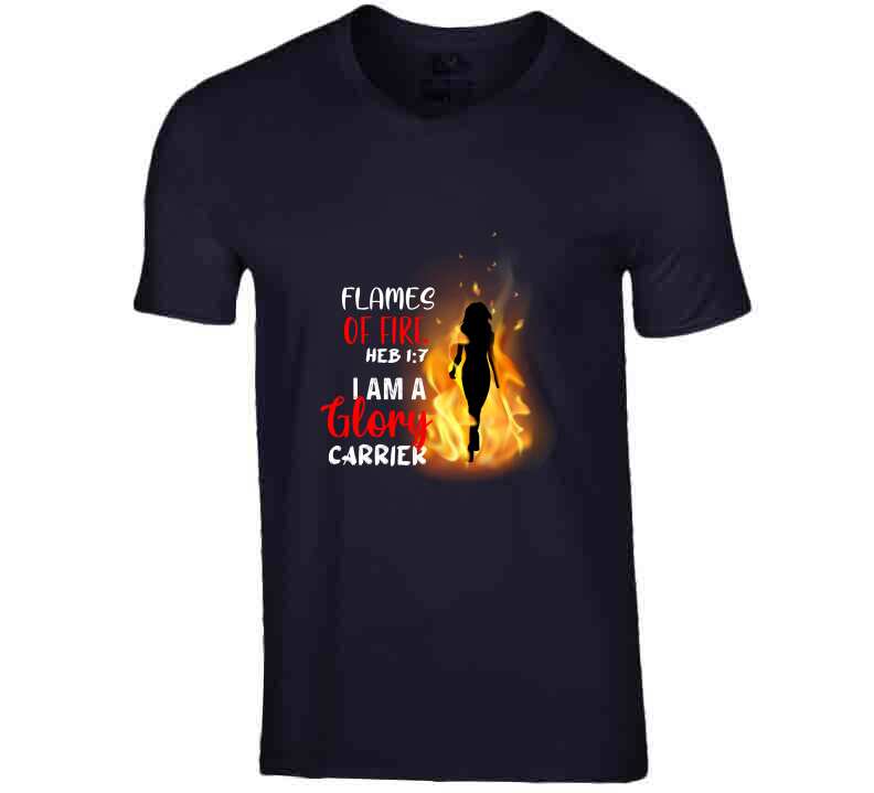 Flames Of Fire Usa T Shirt