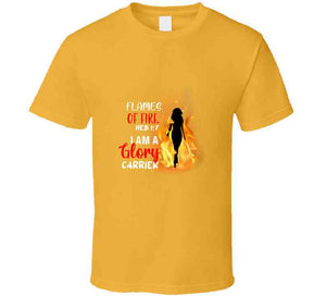 Flames Of Fire Ladies T Shirt Usa