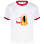 Flames Of Fire Ladies T Shirt Usa