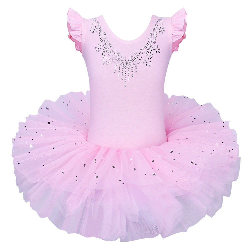 Girls Ballet Tutu Tulle Dress Sleeveless