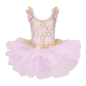 Girls Ballet Tutu Tulle Dress Sleeveless