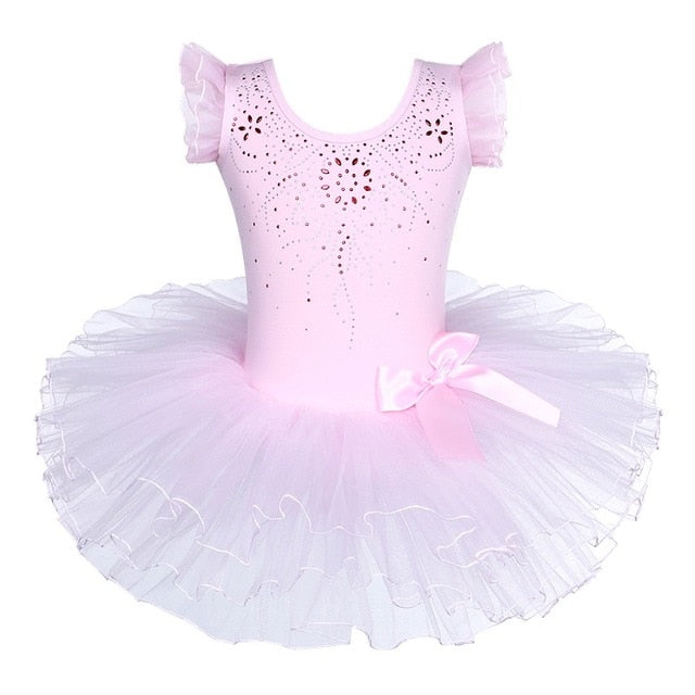 Girls Ballet Tutu Tulle Dress Sleeveless