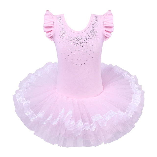 Girls Ballet Tutu Tulle Dress Sleeveless